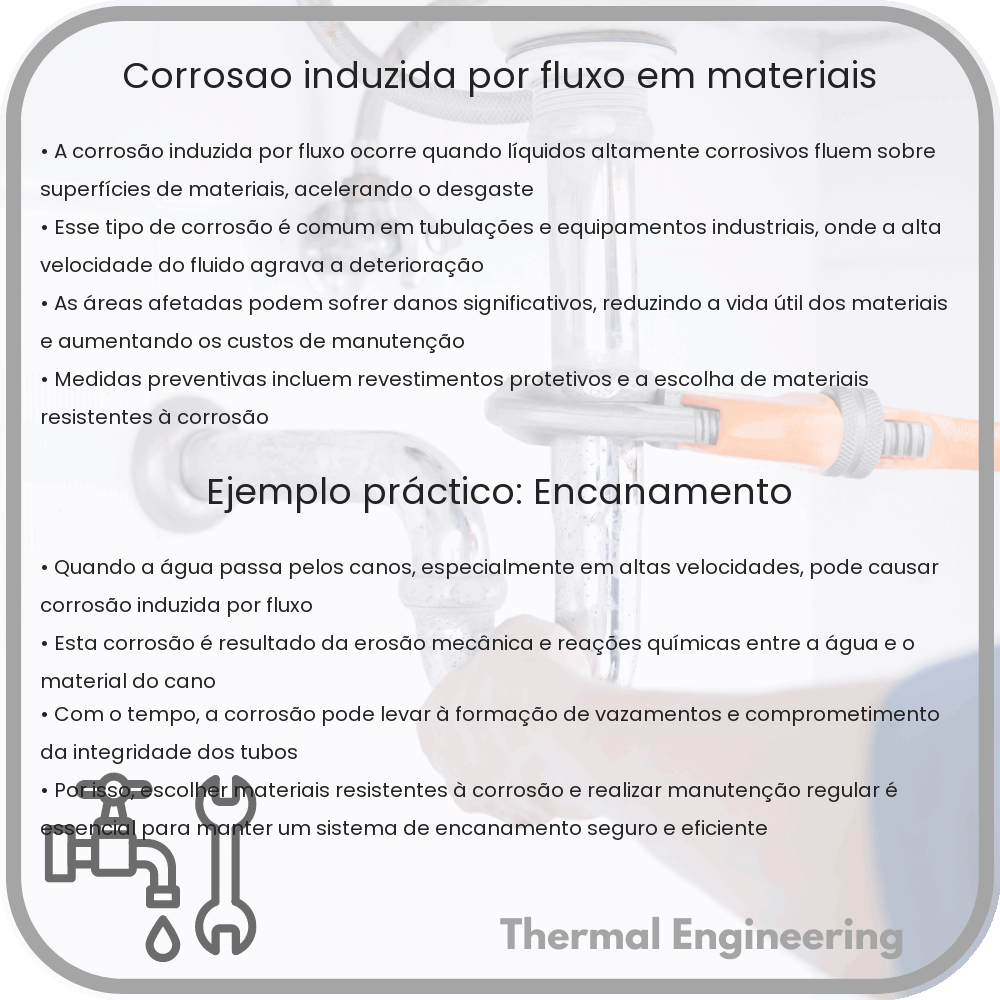Corrosão Induzida por Fluxo em Materiais