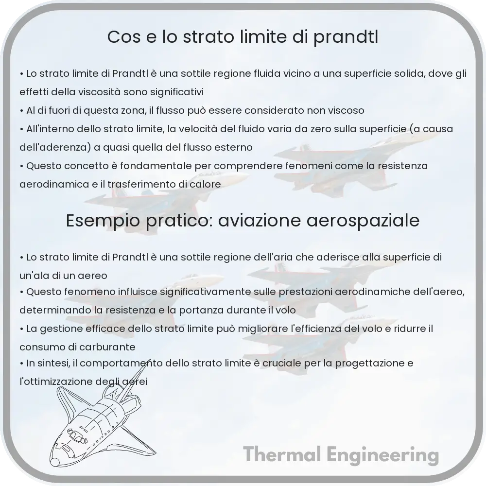 Cos'è lo strato limite di Prandtl?