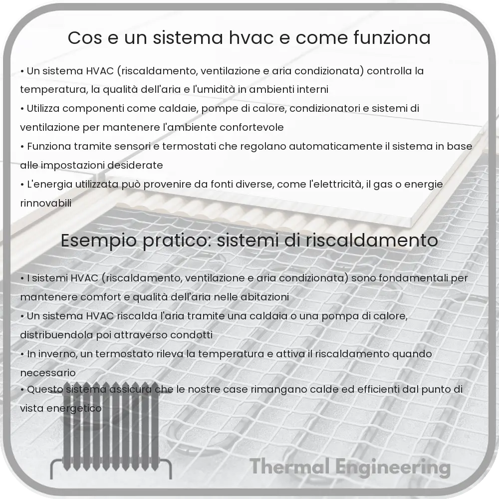 Cos'è un sistema HVAC e come funziona?