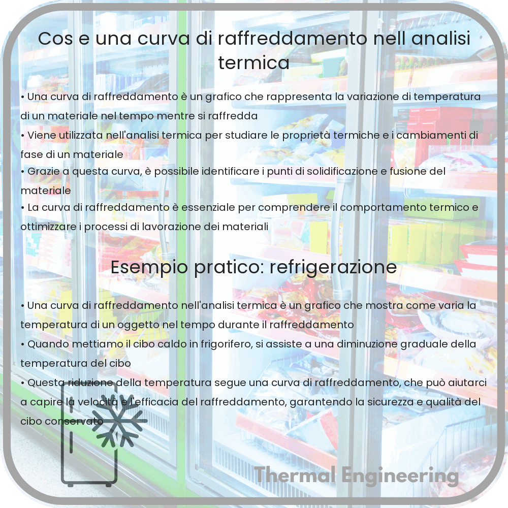 Cos'è una Curva di Raffreddamento nell'Analisi Termica?