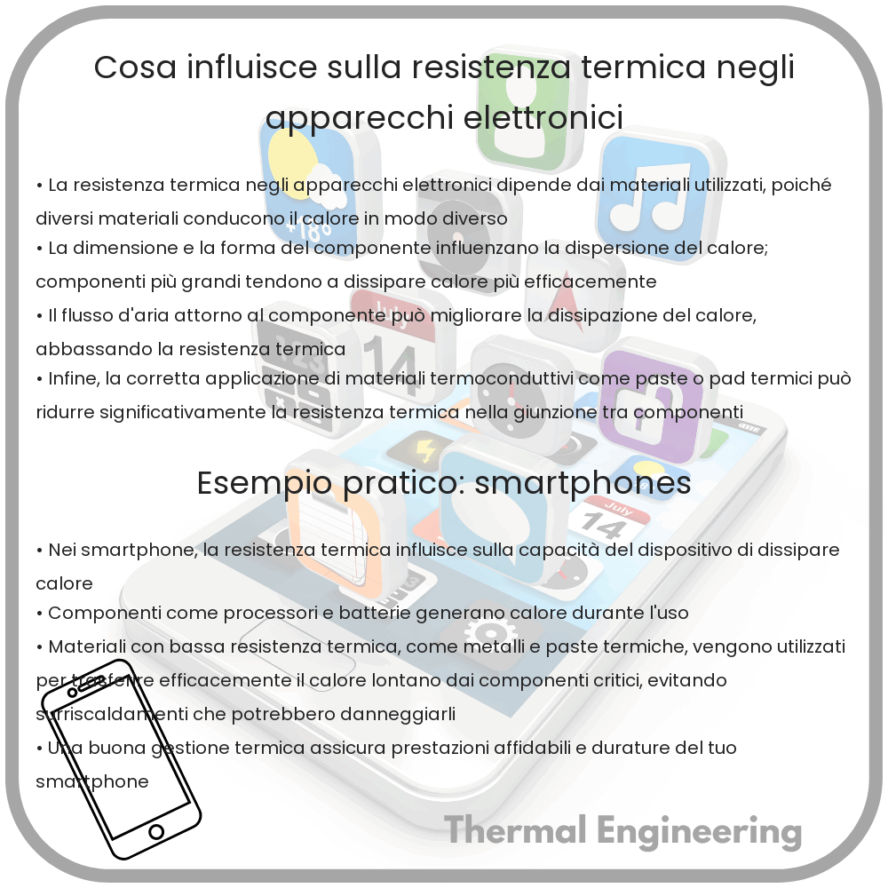 Cosa influisce sulla resistenza termica negli apparecchi elettronici