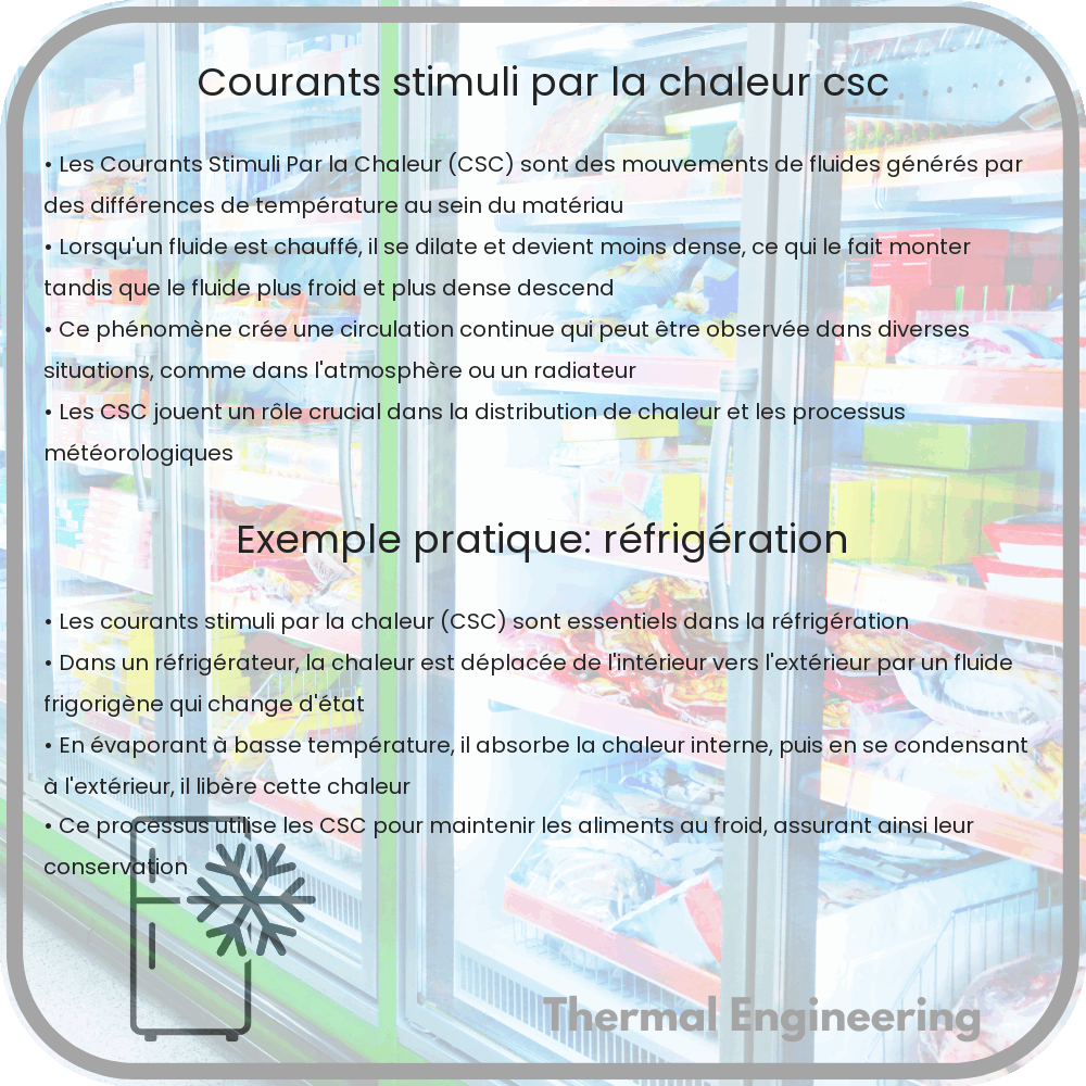 Courants Stimuli Par la Chaleur (CSC)