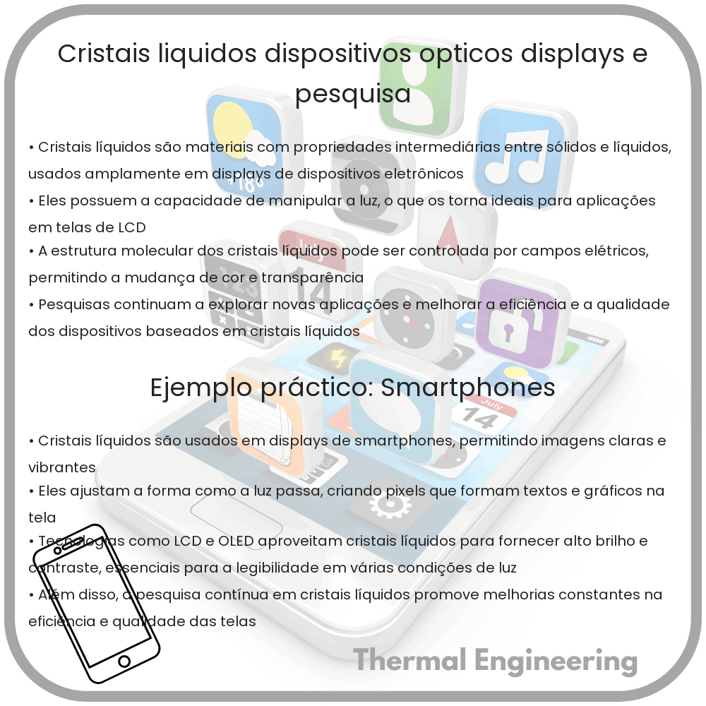 Cristais Líquidos | Dispositivos Ópticos, Displays e Pesquisa