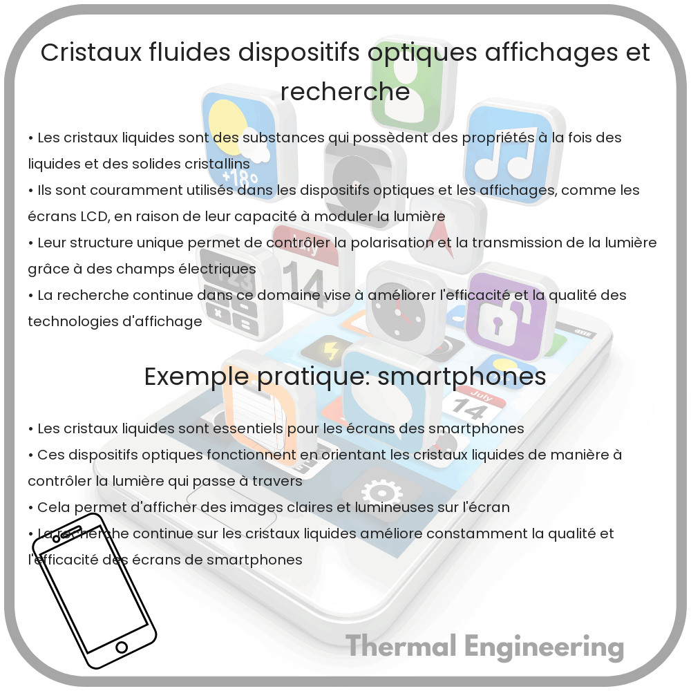 Cristaux Fluides | Dispositifs Optiques, Affichages et Recherche