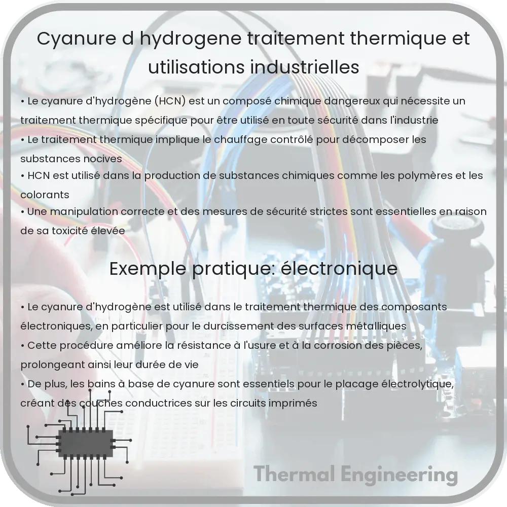 Cyanure d'Hydrogène | Traitement Thermique et Utilisations Industrielles