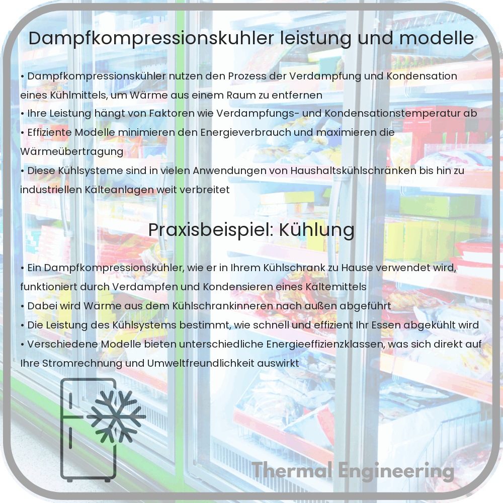 Dampfkompressionskühler: Leistung und Modelle