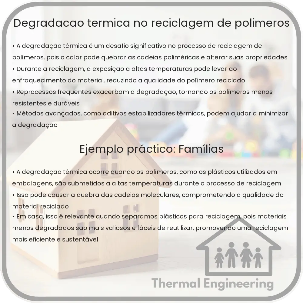 Degradação térmica no reciclagem de polímeros