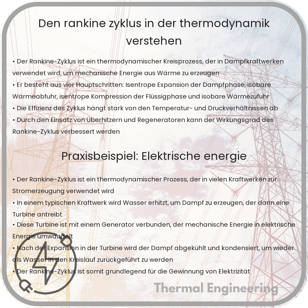 Den Rankine-Zyklus in der Thermodynamik verstehen