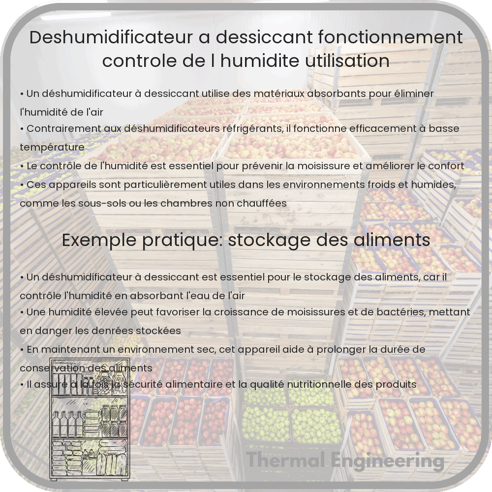 Déshumidificateur à Dessiccant | Fonctionnement, Contrôle de l'Humidité, Utilisation