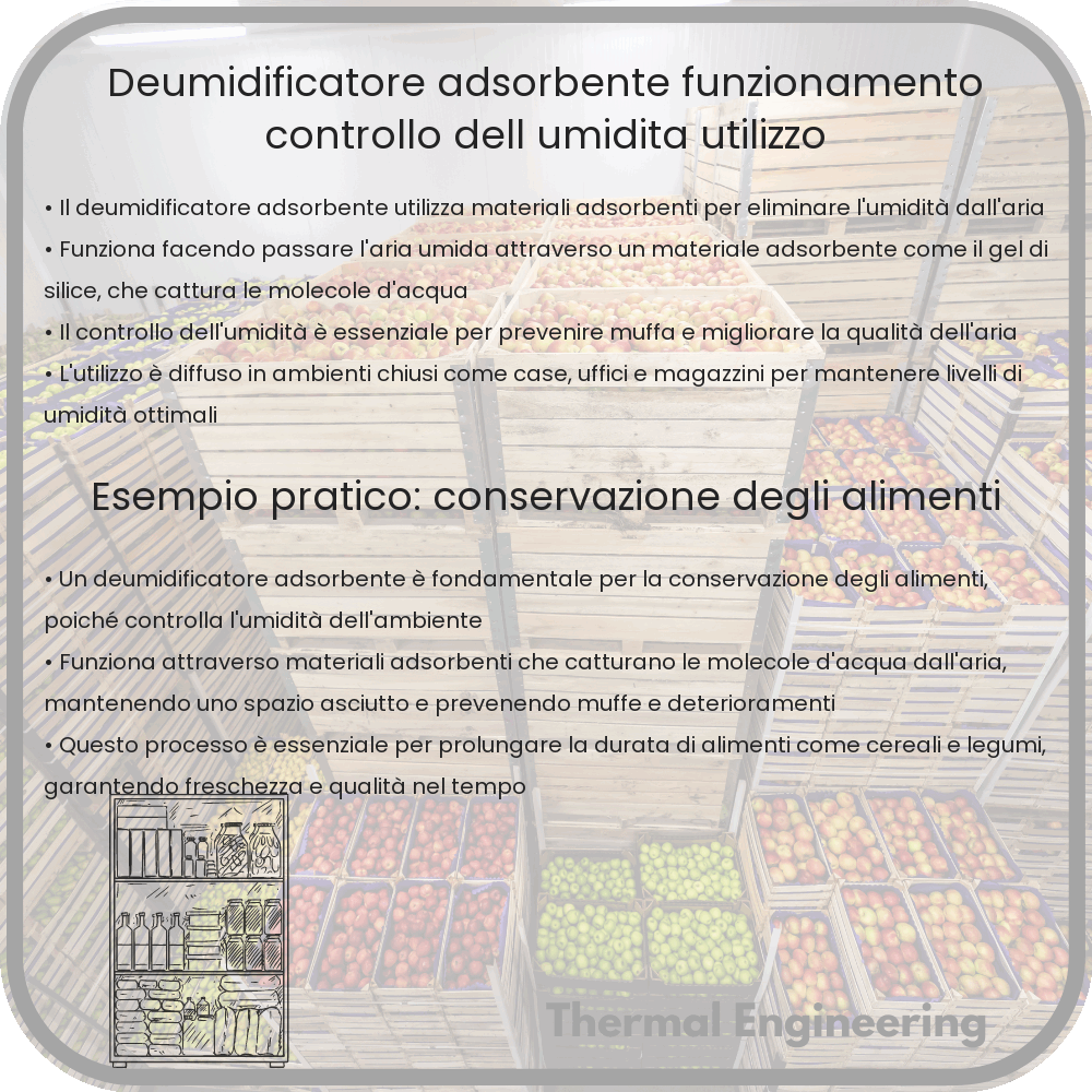 Deumidificatore adsorbente | Funzionamento, Controllo dell'umidità, Utilizzo