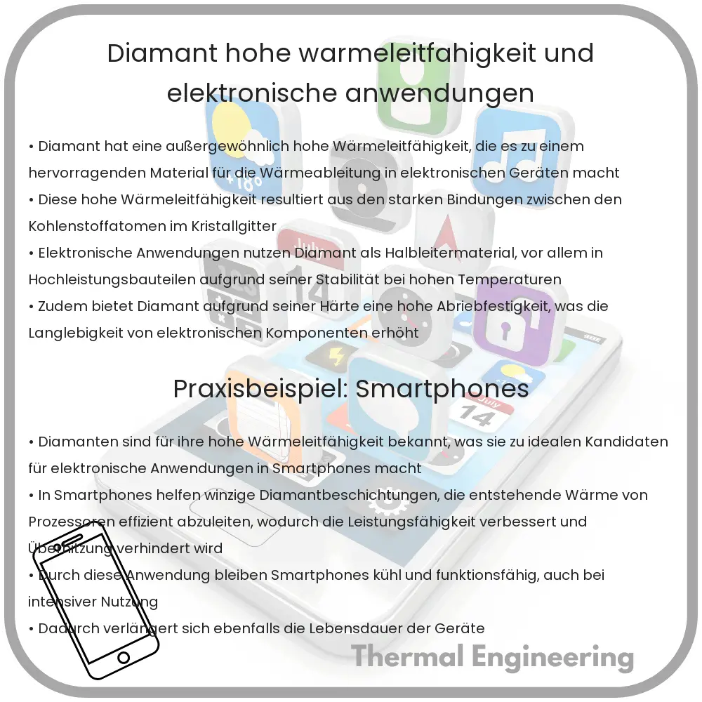 Diamant: Hohe Wärmeleitfähigkeit und elektronische Anwendungen