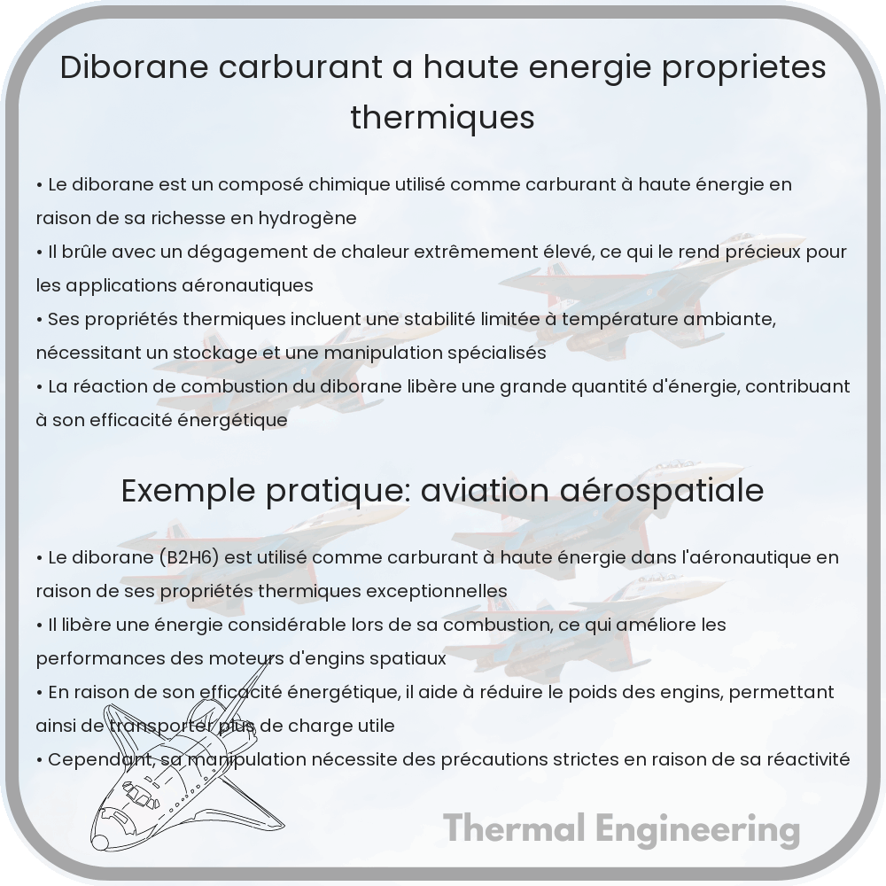 Diborane | Carburant à Haute Énergie, Propriétés Thermiques