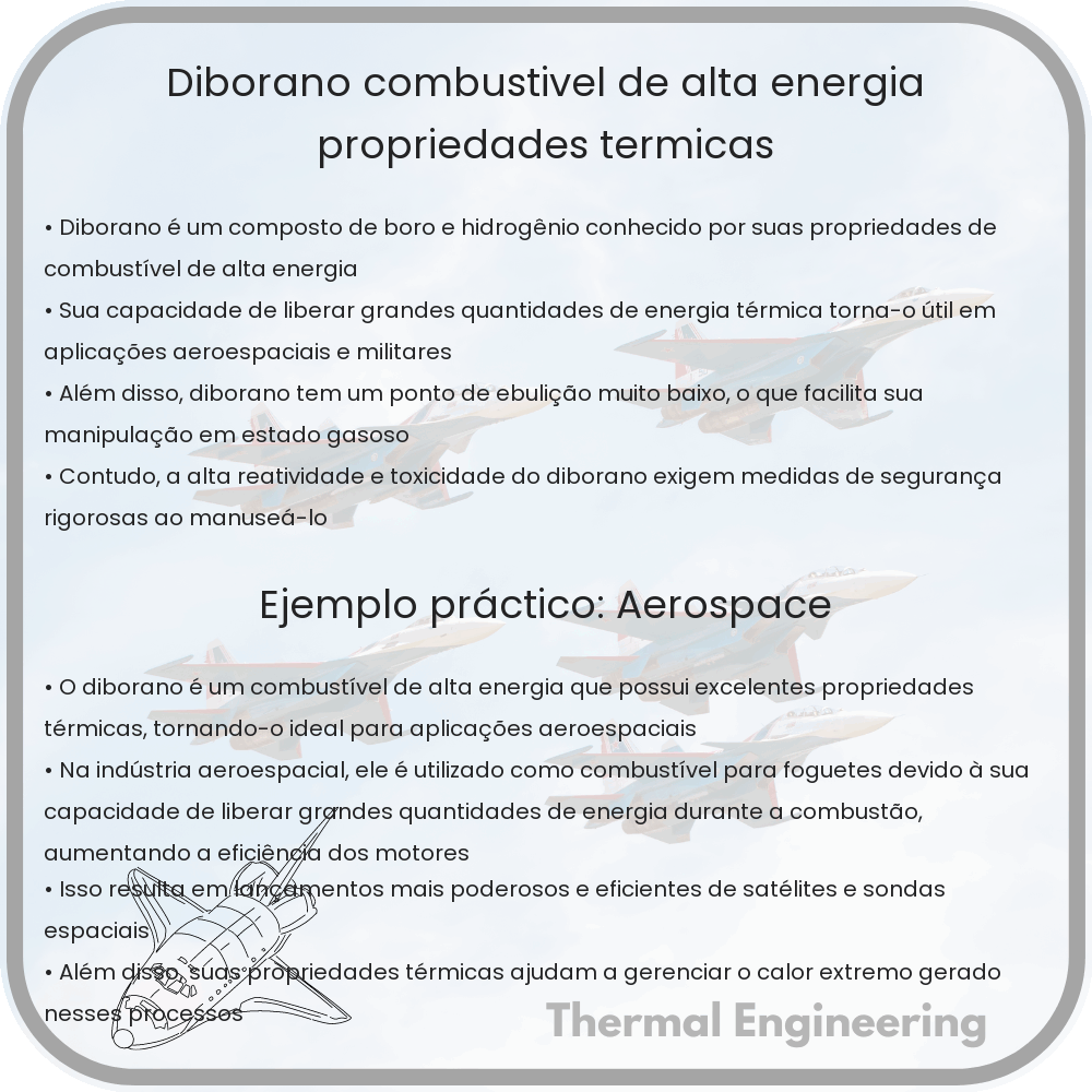 Diborano | Combustível de Alta Energia, Propriedades Térmicas
