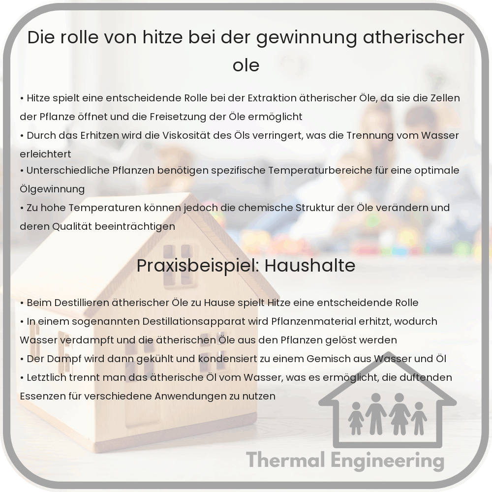 Die Rolle von Hitze bei der Gewinnung ätherischer Öle
