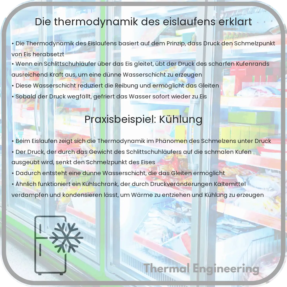 Die Thermodynamik des Eislaufens erklärt