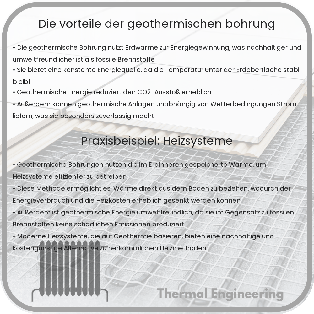 Die Vorteile der geothermischen Bohrung