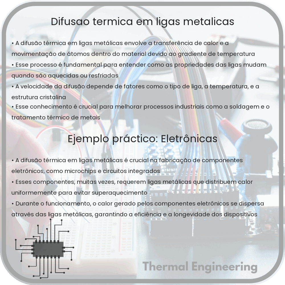 Difusão Térmica em Ligas Metálicas