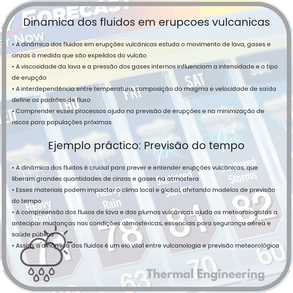Dinâmica dos Fluidos em Erupções Vulcânicas
