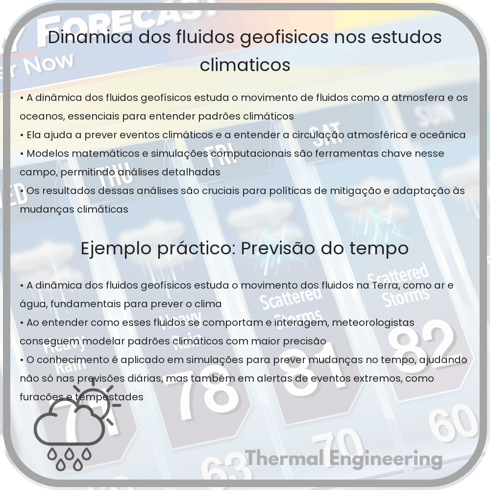 Dinâmica dos Fluidos Geofísicos nos Estudos Climáticos