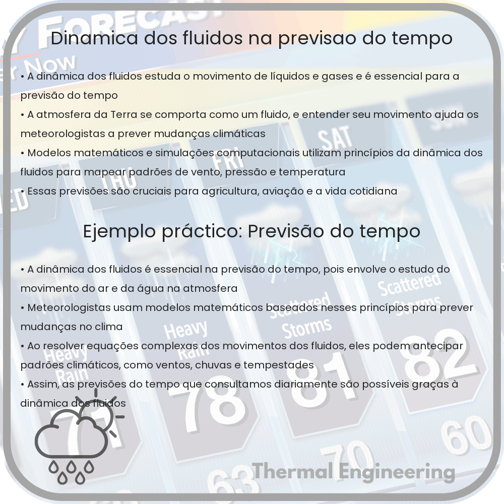 Dinâmica dos Fluidos na Previsão do Tempo