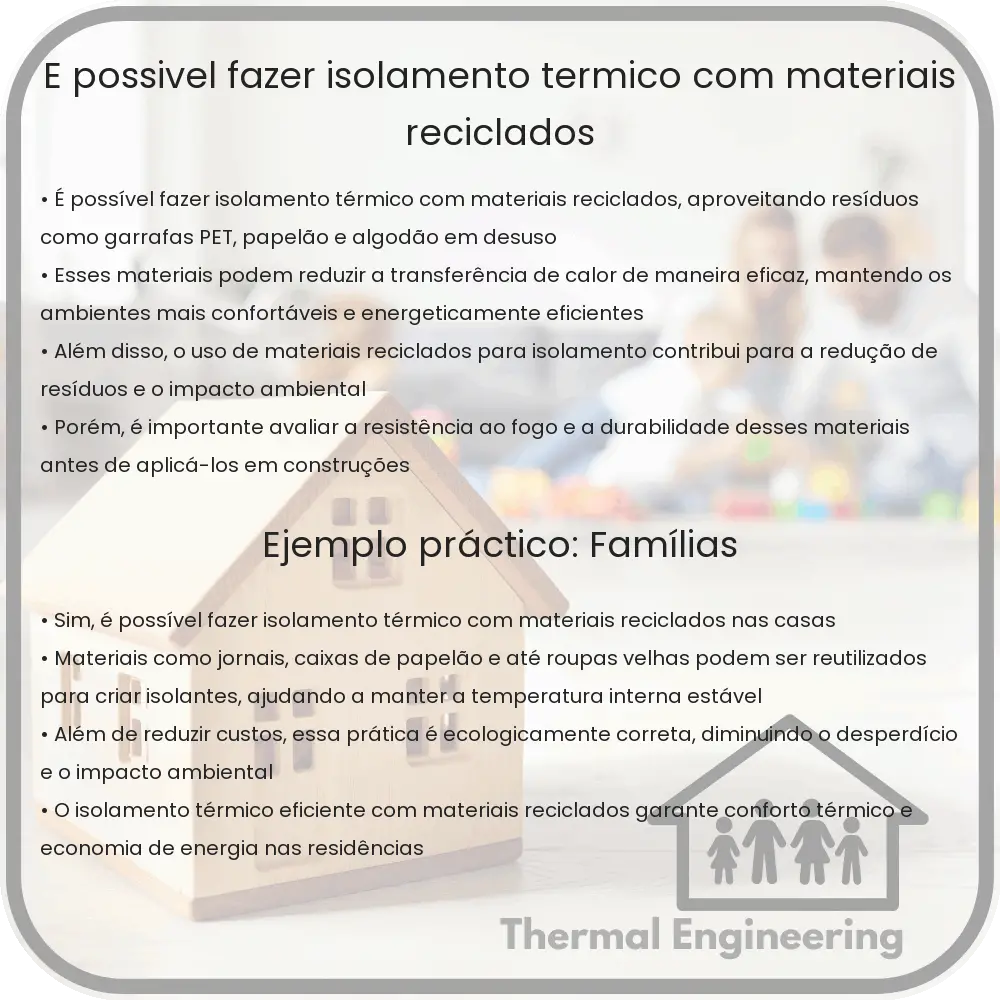 É possível fazer isolamento térmico com materiais reciclados?