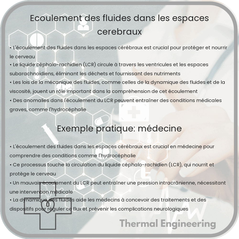 Écoulement des fluides dans les espaces cérébraux