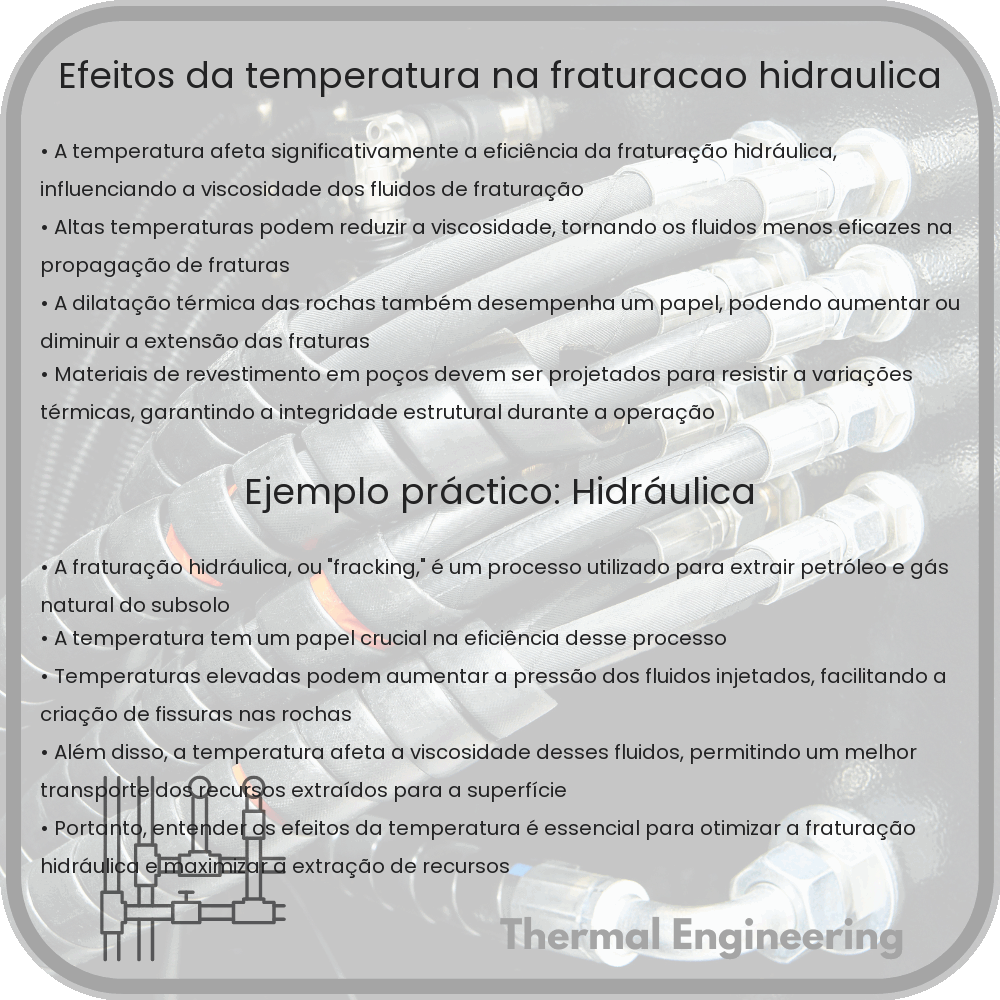 Efeitos da Temperatura na Fraturação Hidráulica