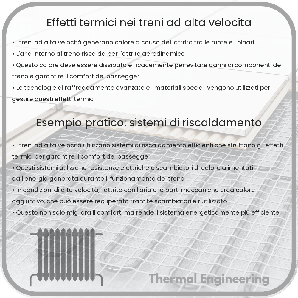 Effetti termici nei treni ad alta velocità