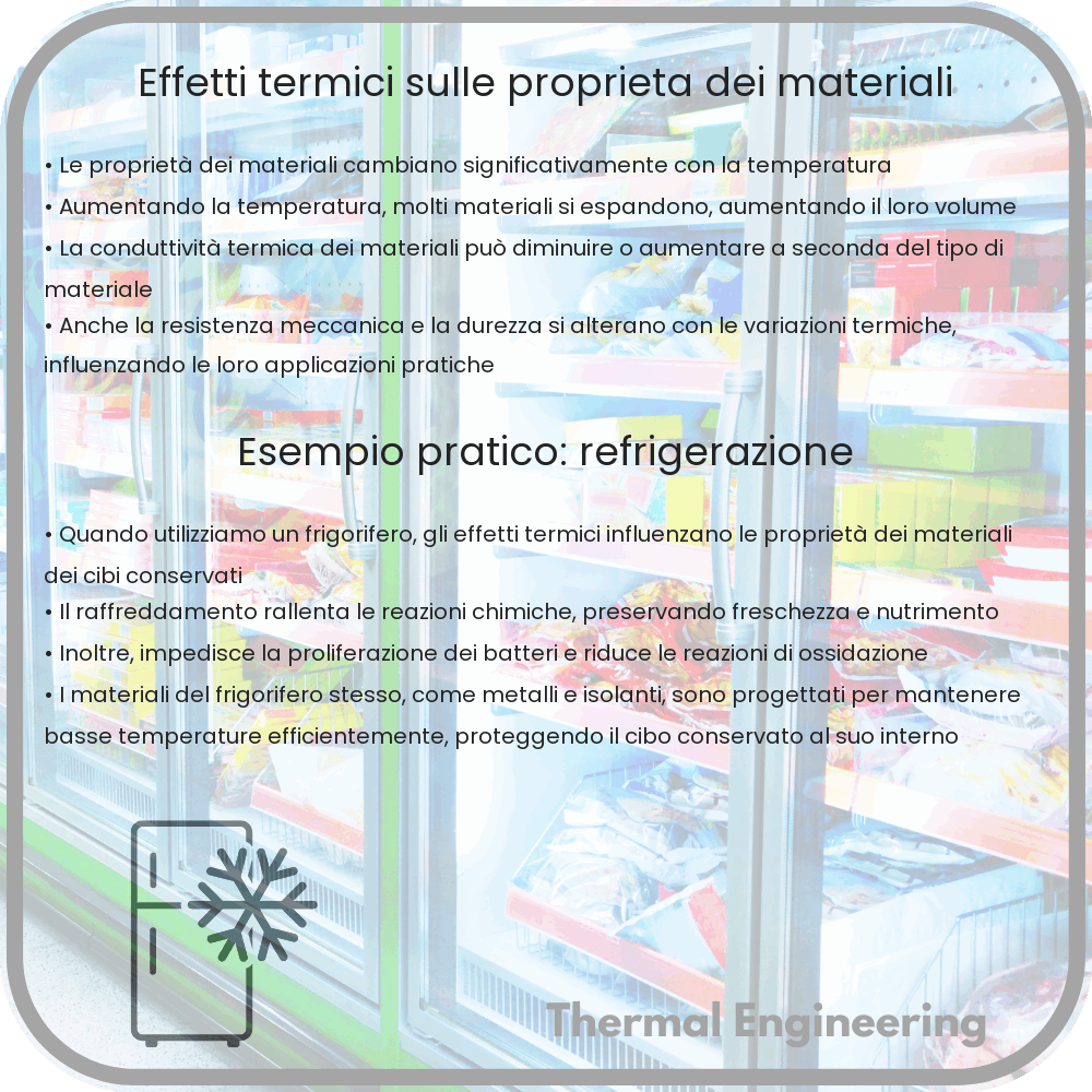 Effetti termici sulle proprietà dei materiali