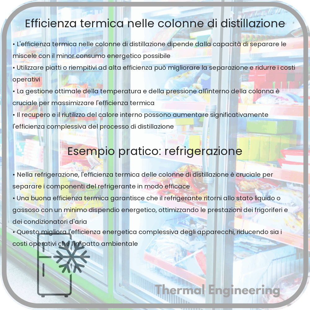 Efficienza termica nelle colonne di distillazione