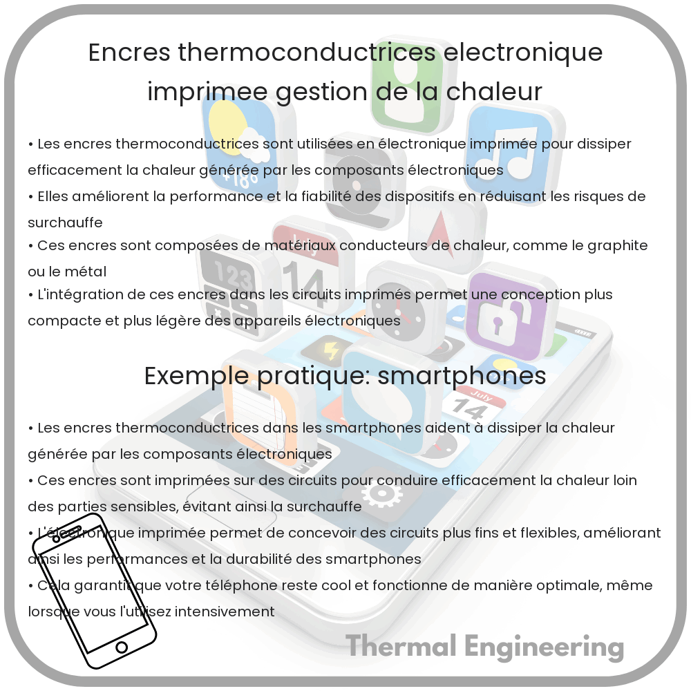 Encres Thermoconductrices | Électronique Imprimée, Gestion de la Chaleur