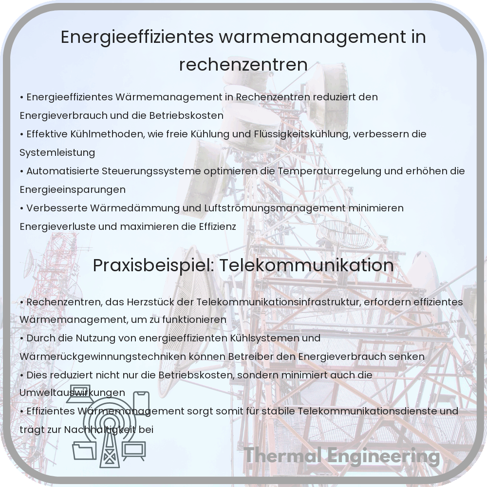 Energieeffizientes Wärmemanagement in Rechenzentren