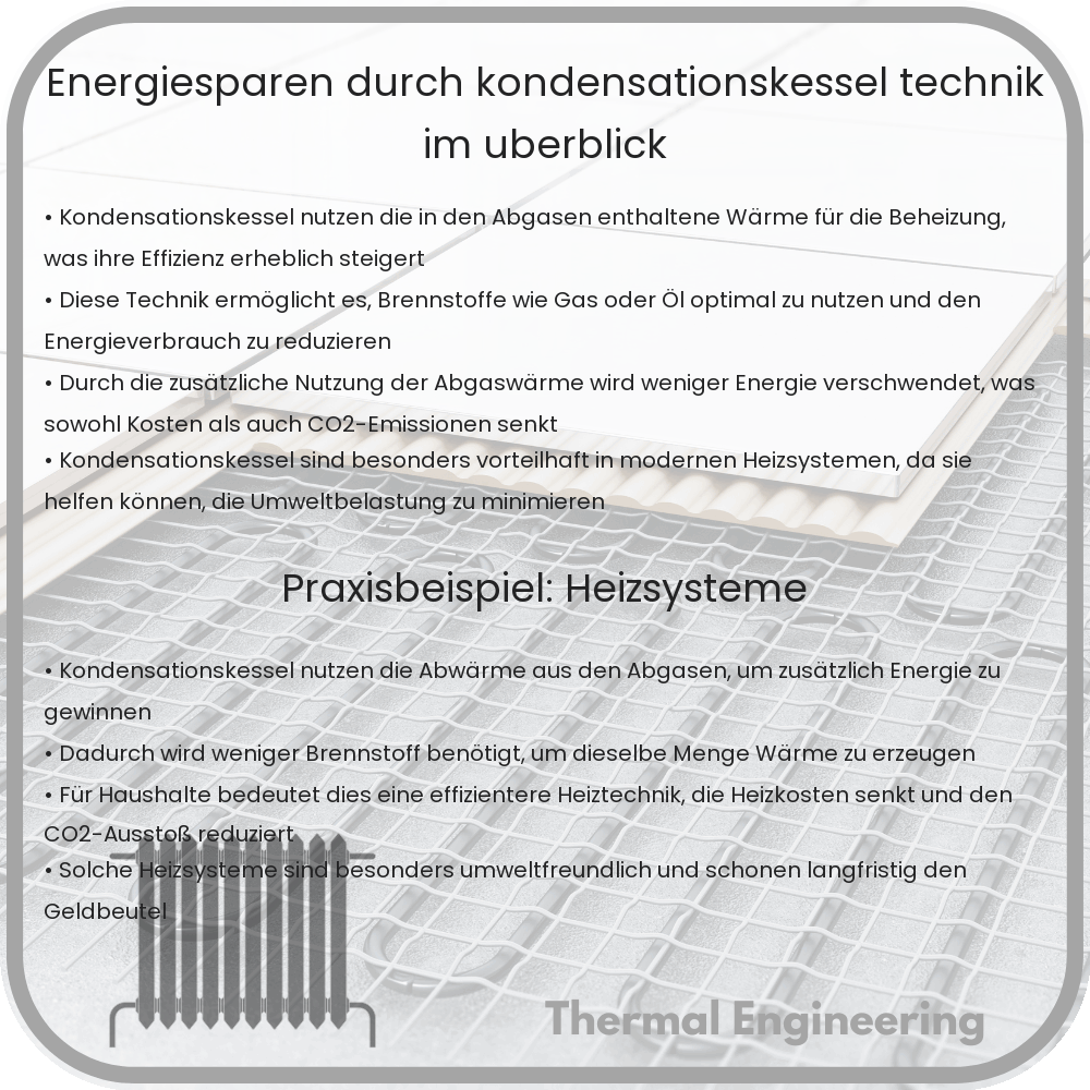 Energiesparen durch Kondensationskessel: Technik im Überblick
