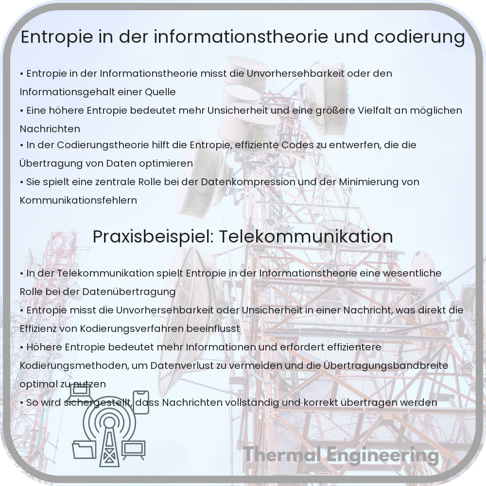 Entropie in der Informationstheorie und Codierung