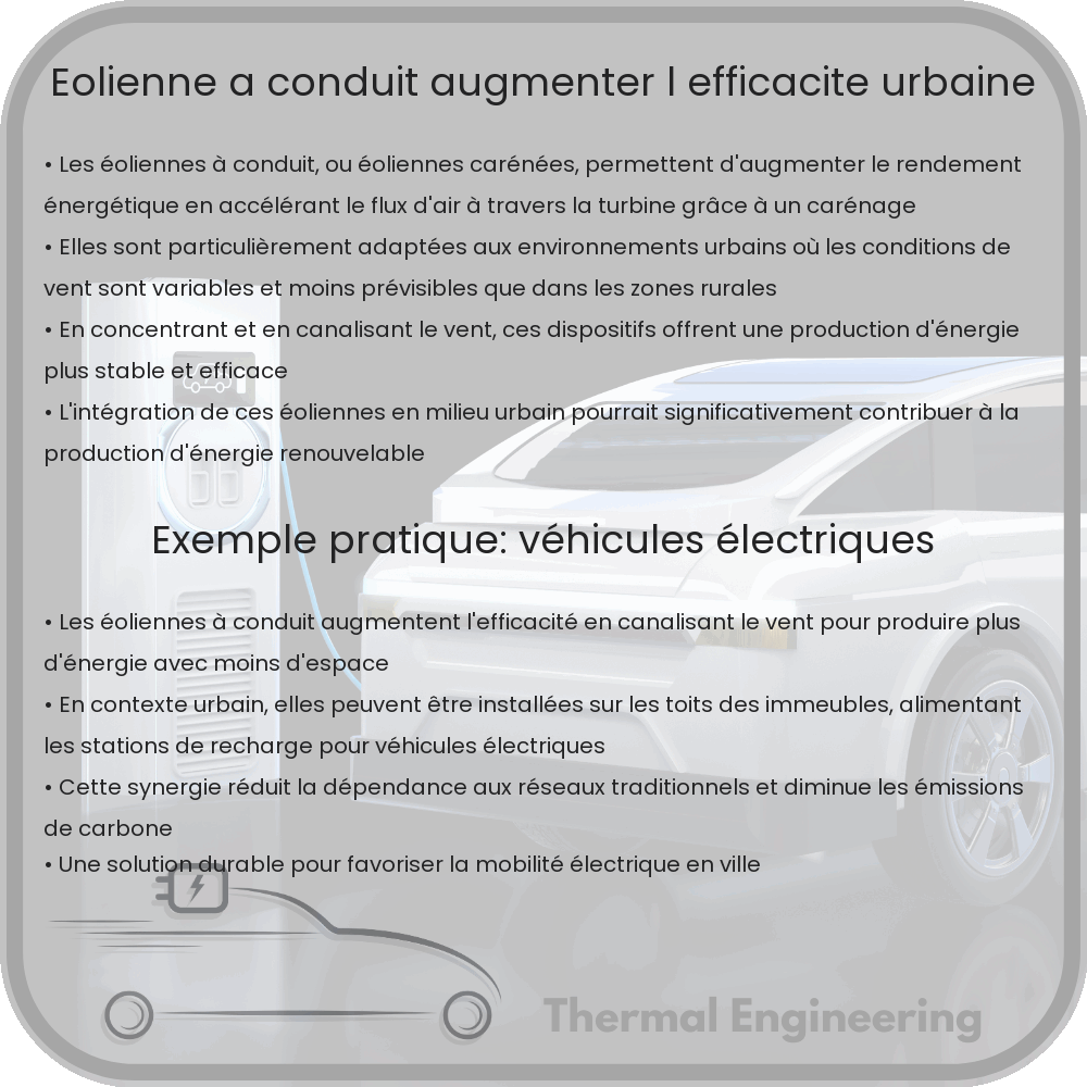 Éolienne à Conduit | Augmenter l'Efficacité Urbaine