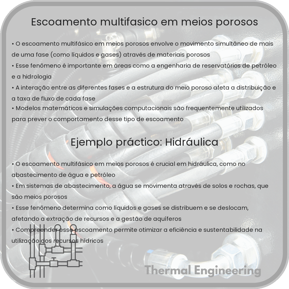 Escoamento multifásico em meios porosos