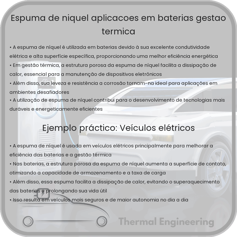 Espuma de Níquel | Aplicações em Baterias, Gestão Térmica