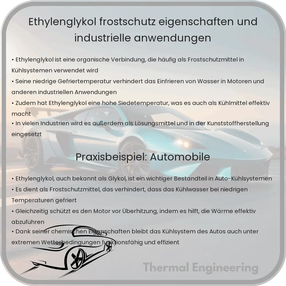 Ethylenglykol | Frostschutz-Eigenschaften und industrielle Anwendungen