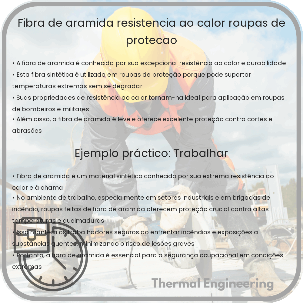 Fibra de Aramida | Resistência ao Calor, Roupas de Proteção