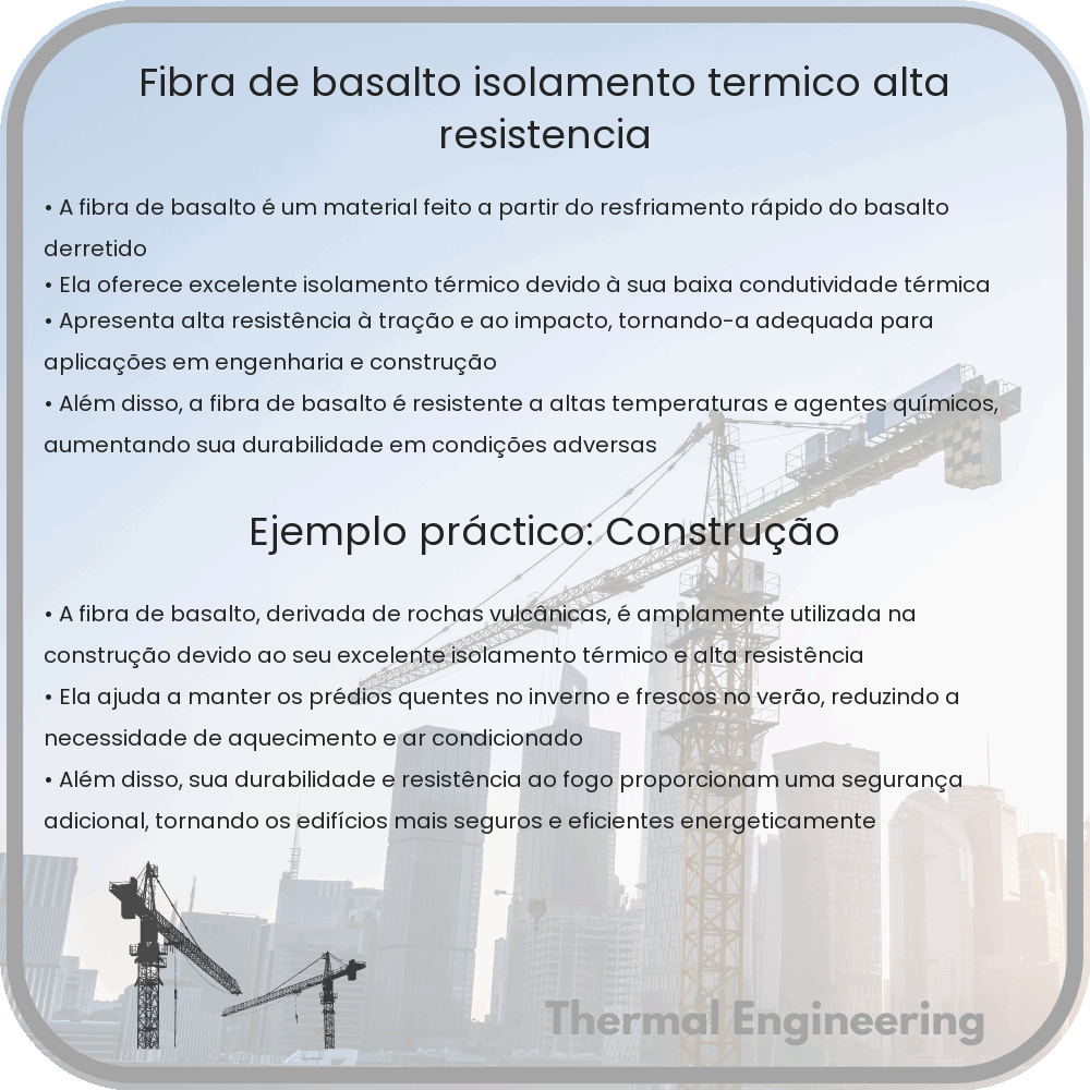 Fibra de Basalto | Isolamento Térmico, Alta Resistência