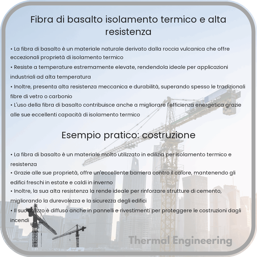 Fibra di Basalto | Isolamento Termico e Alta Resistenza