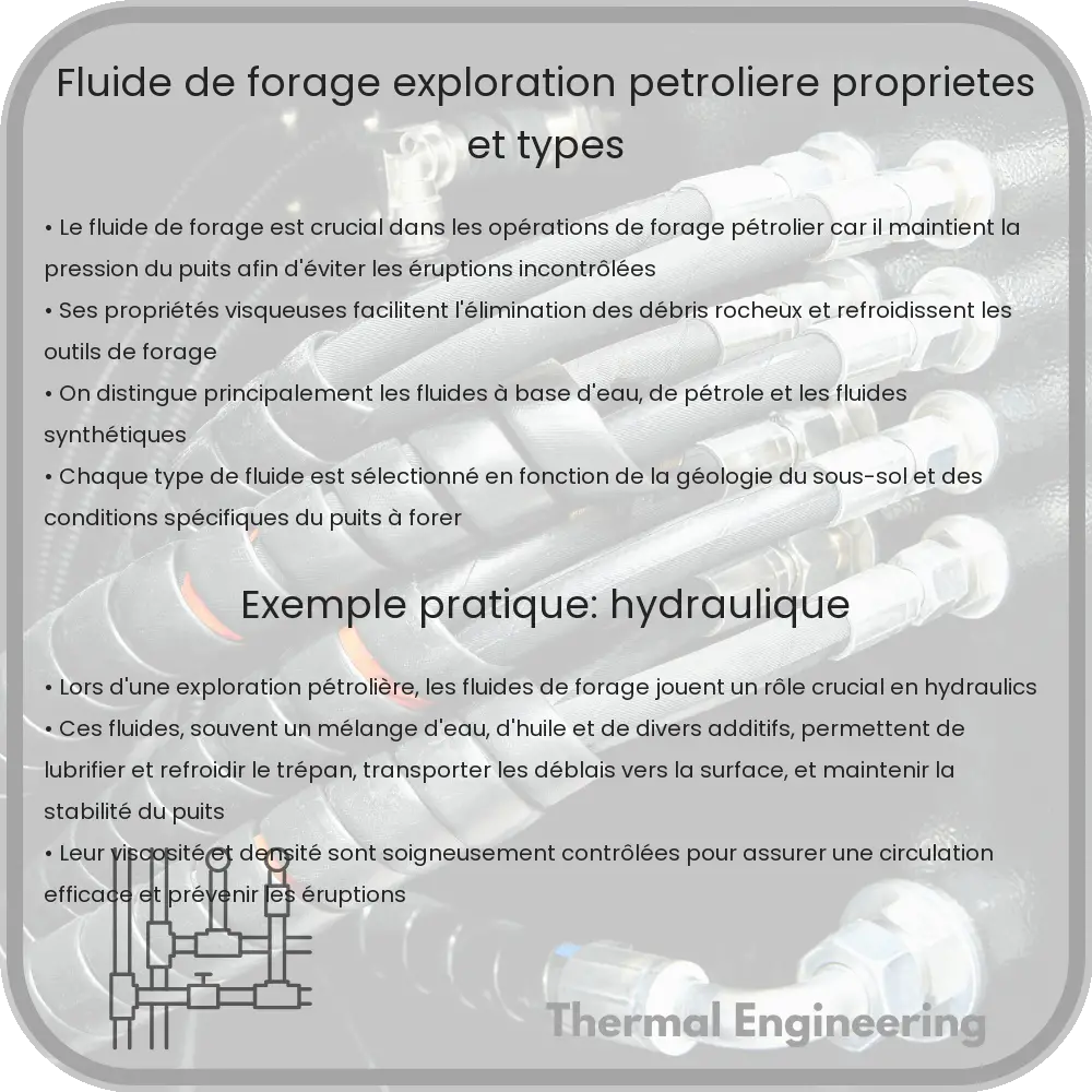 Fluide de Forage : Exploration Pétrolière, Propriétés et Types