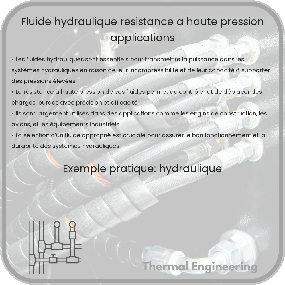 Fluide Hydraulique | Résistance à Haute Pression & Applications