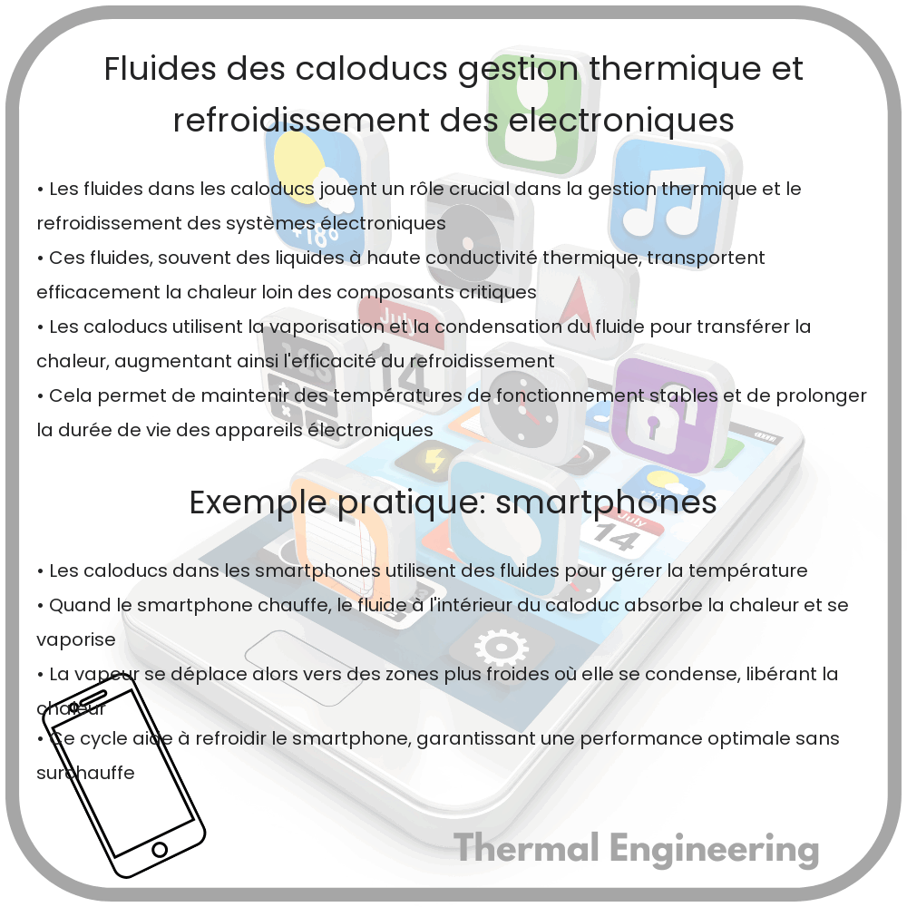 Fluides des caloducs | Gestion thermique et refroidissement des électroniques