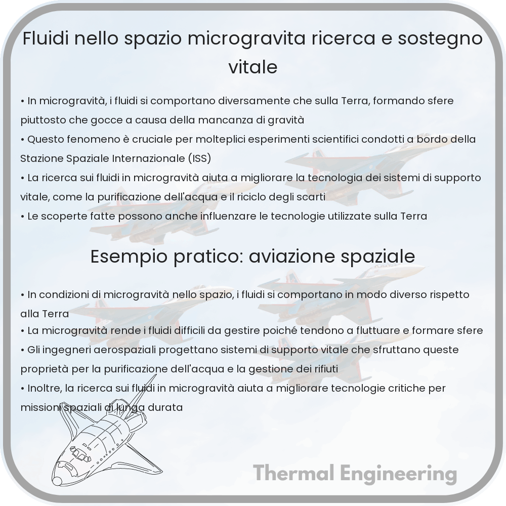 Fluidi nello Spazio | Microgravità, Ricerca e Sostegno Vitale