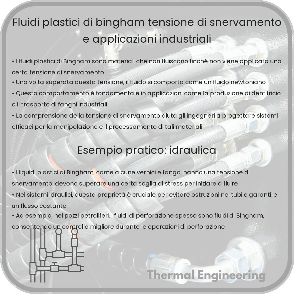 Fluidi Plastici di Bingham | Tensione di Snervamento e Applicazioni Industriali