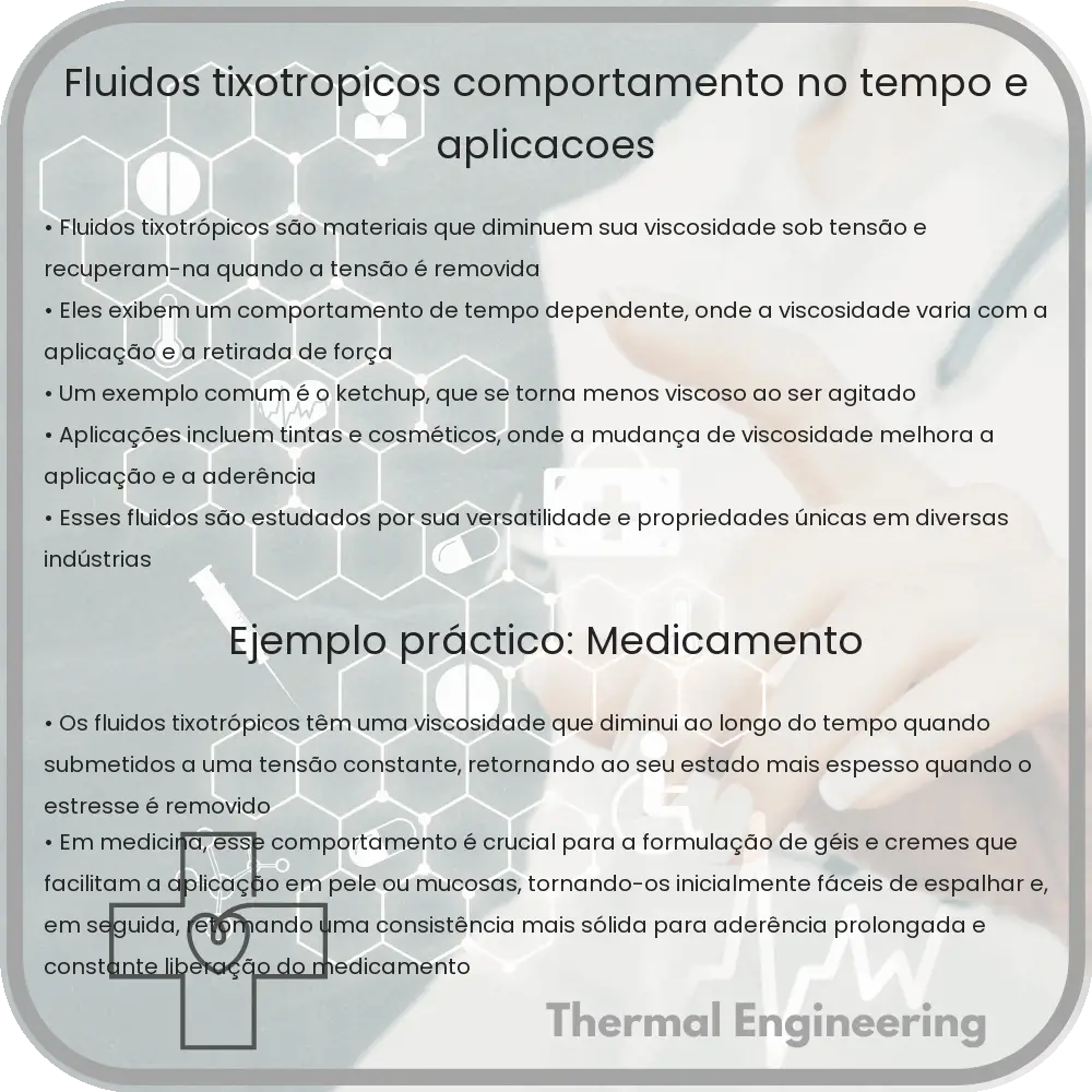 Fluidos Tixotrópicos | Comportamento no Tempo e Aplicações