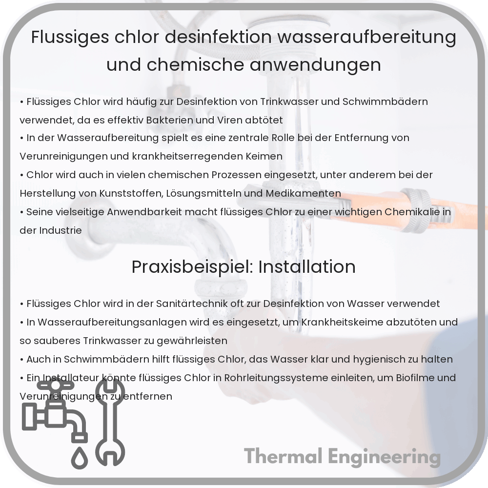 Flüssiges Chlor: Desinfektion, Wasseraufbereitung und chemische Anwendungen