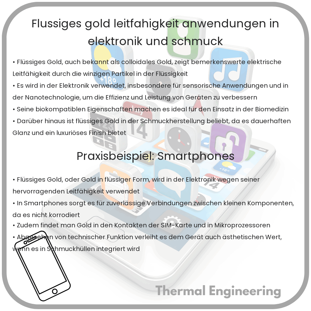 Flüssiges Gold: Leitfähigkeit, Anwendungen in Elektronik und Schmuck