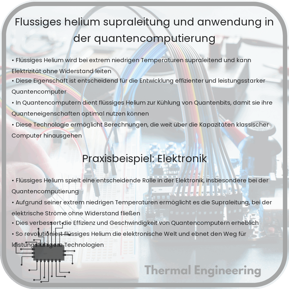 Flüssiges Helium: Supraleitung und Anwendung in der Quantencomputierung